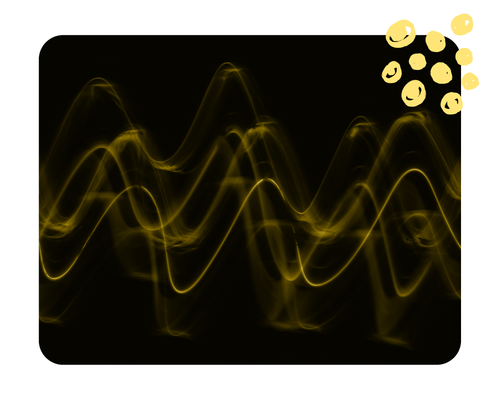 yellow waves abstract design